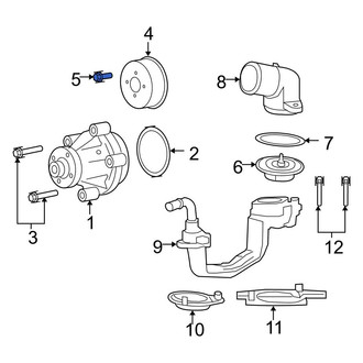 Ford OE - Engine Water Pump Pulley Bolt