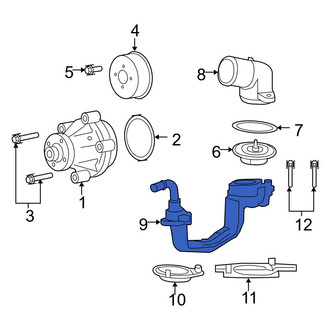 Ford OE - Upper Engine Coolant Thermostat Housing