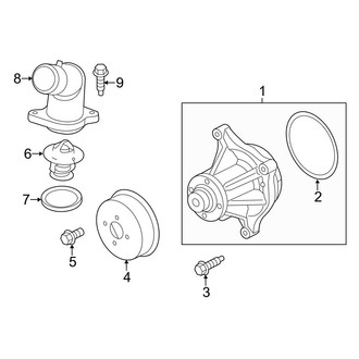 Ford OE - Cooling - Water Pump (Harley-Davidson Edition / Lariat / Platinum 6.2L)