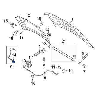 Ford OE - Front Hood Safety Catch
