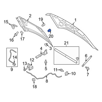 Ford OE - Front Hood Stop Buffer