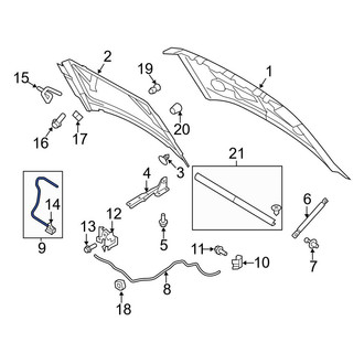 Ford OE - Front Hood Safety Catch