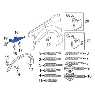 Ford OE - Front Right Mud Guard