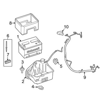 Ford OE - Electrical - Battery (FX2 / FX4 / Harley-Davidson Edition / King Ranch / Lariat / Platinum / STX / XL / XLT)