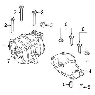 Ford OE - Electrical - Alternator (FX2 / FX4 / Lariat / Platinum / XLT 6.2L)
