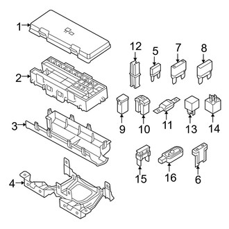 Ford OE - Electrical - Fuse & Relay (Engine Compartment), (FX2 / FX4 / Harley-Davidson Edition / King Ranch / Lariat / Platinum / STX / XL / XLT)