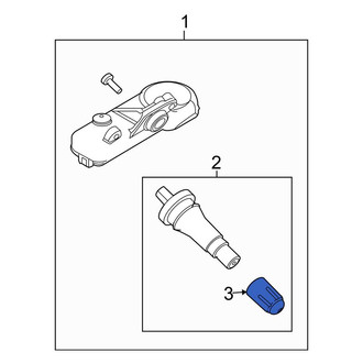 Ford OE - Tire Pressure Monitoring System (TPMS) Valve Stem Cap