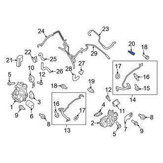 Ford OE - Left Turbocharger Boost Pressure Solenoid Filter