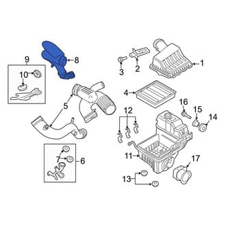Ford OE - Engine Air Intake Hose