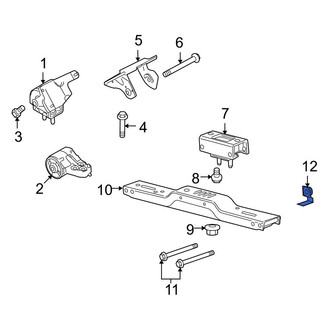 Ford OE - Transmission Crossmember Nut