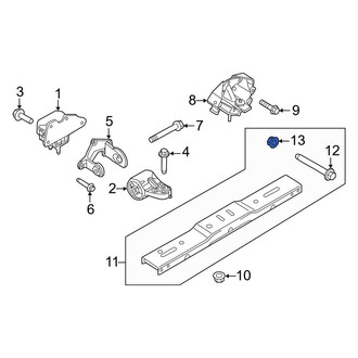 Ford OE - Transmission Crossmember Nut