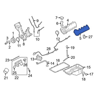 Ford OE - Left Engine Valve Cover Gasket