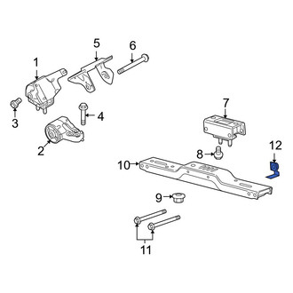 Ford OE - Transmission Crossmember Nut
