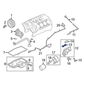 Ford OE - Engine Oil Filter Adapter Gasket