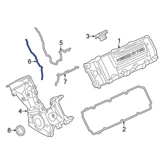 Ford OE - Center Engine Timing Cover Gasket