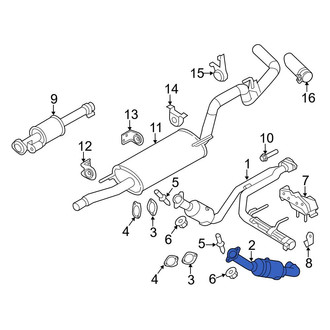 Ford OE - Left Catalytic Converter
