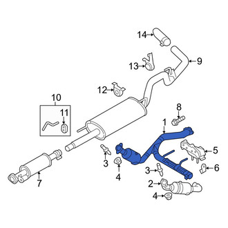 Ford OE - Right Catalytic Converter