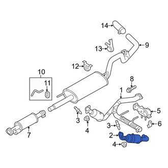 Ford OE - Left Catalytic Converter