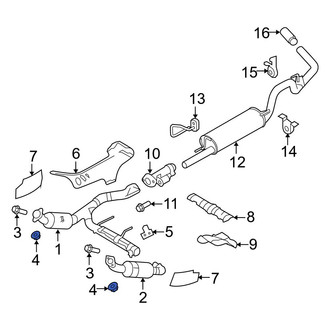 Ford OE - Catalytic Converter Nut