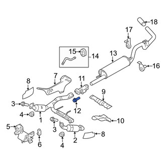 Ford OE - Exhaust Bolt