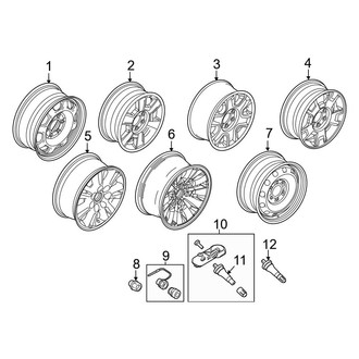 Ford OE - Wheels (17"), (FX2 / FX4 / Harley-Davidson Edition / King Ranch / Lariat / Platinum / STX / XL / XLT)