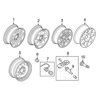 Ford OE - Wheels (18"), (FX2 / FX4 / Harley-Davidson Edition / King Ranch / Lariat / Lariat Limited / Platinum / STX / XL / XLT)