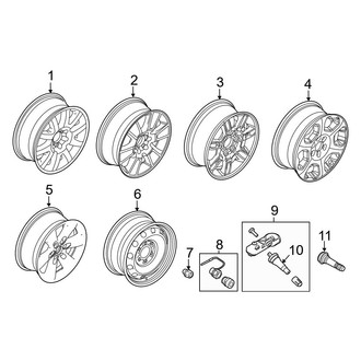 Ford OE - Wheels (20"), (FX2 / FX4 / Harley-Davidson Edition / King Ranch / Lariat / Lariat Limited / Platinum / STX / XL / XLT)