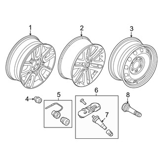 Ford OE - Wheels (22"), (FX2 / FX4 / Harley-Davidson Edition / King Ranch / Lariat / Lariat Limited / Platinum / STX / XL / XLT)