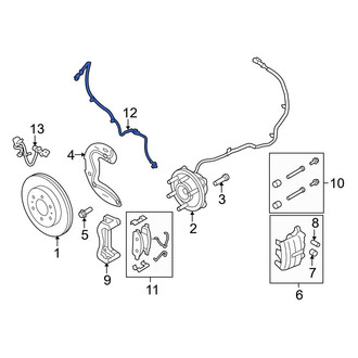 Ford OE - Front Right Brake Hydraulic Hose