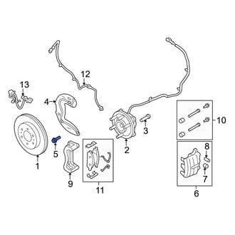 Ford OE - Rear Brake Dust Shield Bolt