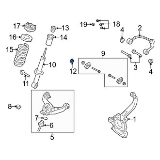 Ford OE - Rear Suspension Strut Nut