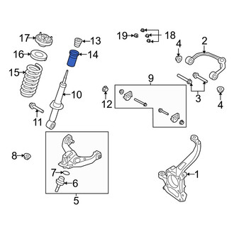 Ford OE - Front Suspension Strut Bellows