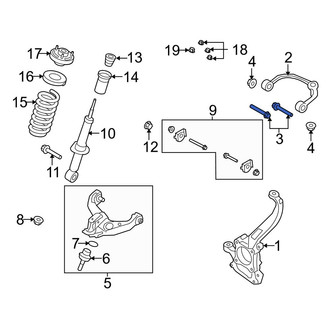 Ford OE - Upper Suspension Control Arm Bolt