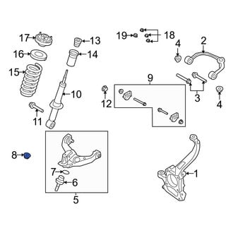 Ford OE - Lower Suspension Strut Nut