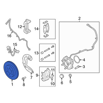 Ford OE - Front Disc Brake Rotor