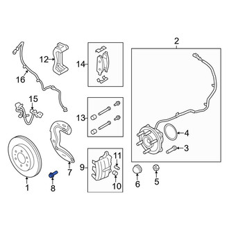 Ford OE - Brake Dust Shield Bolt