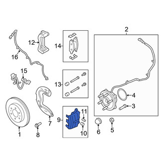 Ford OE - Front Left Disc Brake Caliper