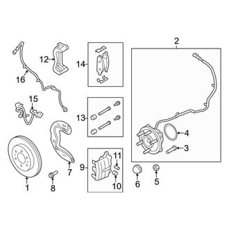Ford OE - Front Suspension - Brake Components