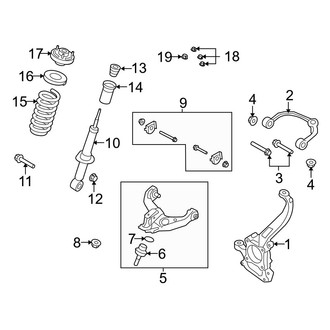 Ford OE - Front Suspension - Suspension Components (FX4 / King Ranch / Lariat / Platinum / STX / XL / XLT 4WD)