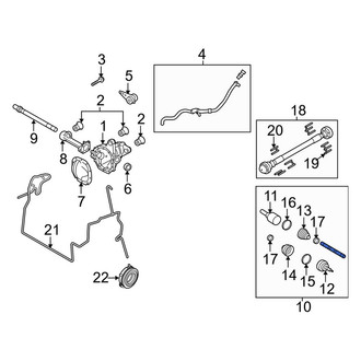 Ford OE - Front Right CV Axle Assembly