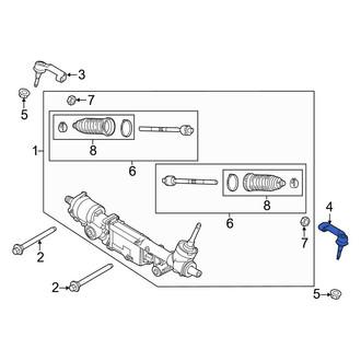 Ford OE - Inner Steering Tie Rod End