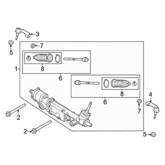 Ford OE - Steering Gear & Linkage (With Electric Power Steering), (FX2 / FX4 / Harley-Davidson Edition / King Ranch / Lariat / Platinum / STX / XL / XLT)