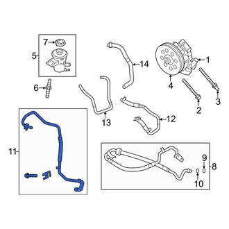 Ford OE - Power Steering Return Hose