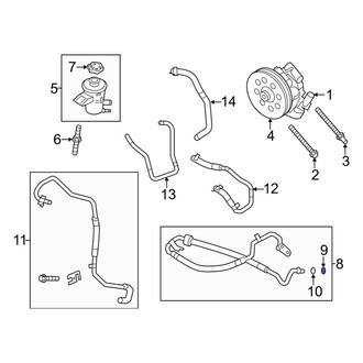 Ford OE - Outer Power Steering Hose O-Ring