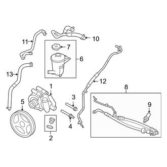 Ford OE - Steering Gear & Linkage - Pump & Hoses (4.6L)