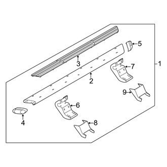 Ford OE - Cab - Running Board (Production, Type 5, Color Keyed), (Regular Cab)