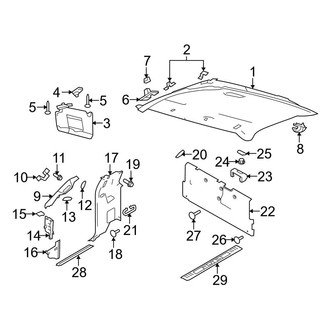 Ford OE - Cab - Interior Trim (Regular Cab), (Regular Cab)