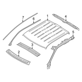 Ford OE - Cab - Roof & Components (FX2 / FX4 / Lariat / STX / XL / XLT SuperCab)