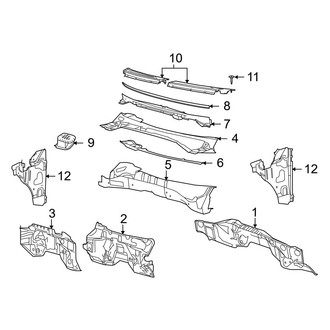 Ford OE - Cab - Cowl (FX2 / FX4 / Lariat / STX / XL / XLT SuperCab)