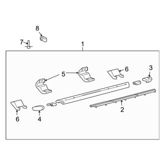 Ford OE - Cab - Running Board (Production, Type 1, Tubular Anodized), (FX2 / FX4 / Lariat / STX / XL / XLT SuperCab)